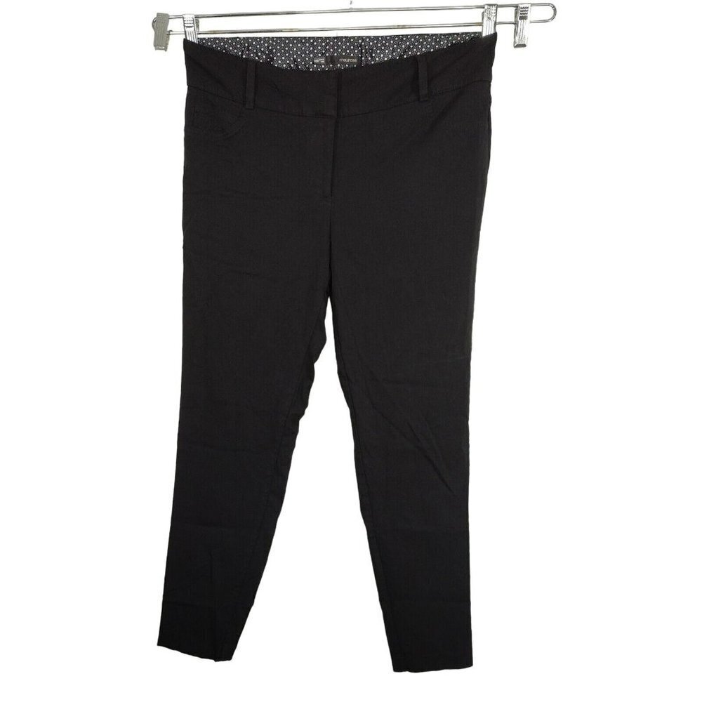 Maurices Skinny Pants Leggings Women Juniors Size 11 12 Reg Black Back Pockets